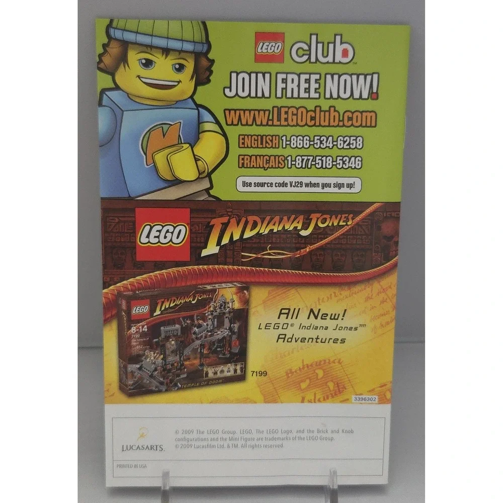 LEGO Indiana Jones Original Adventures & Adventure Continues Bundle Nintendo Wii